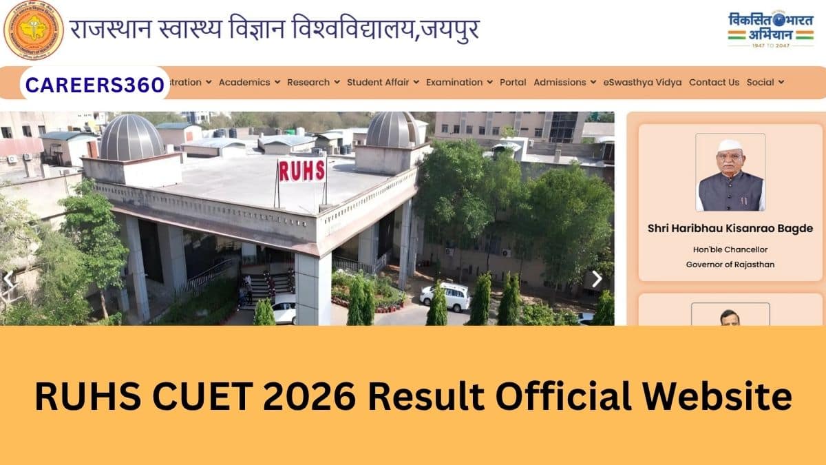 RUHS CUET 2026 Result Official Website - Download Link Activated